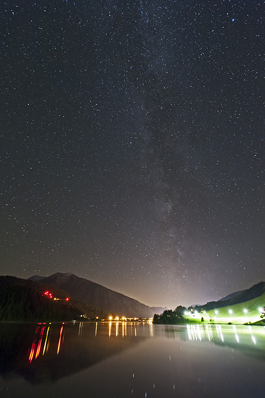 Milky Way above Lake Davos