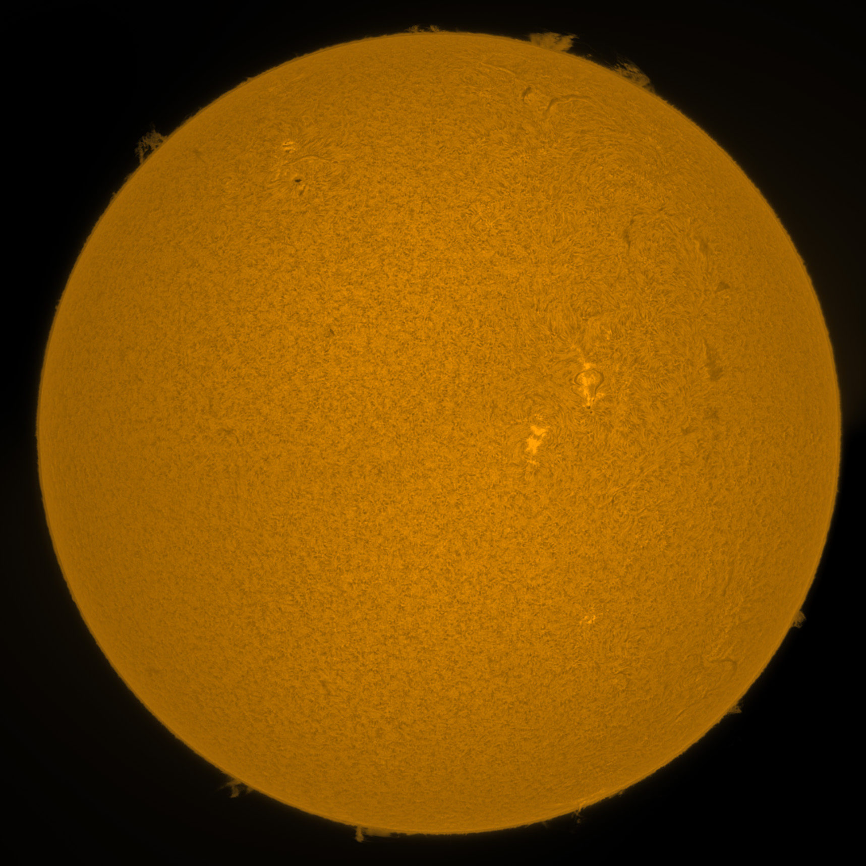 Sun on 3 July 2022 in Hα