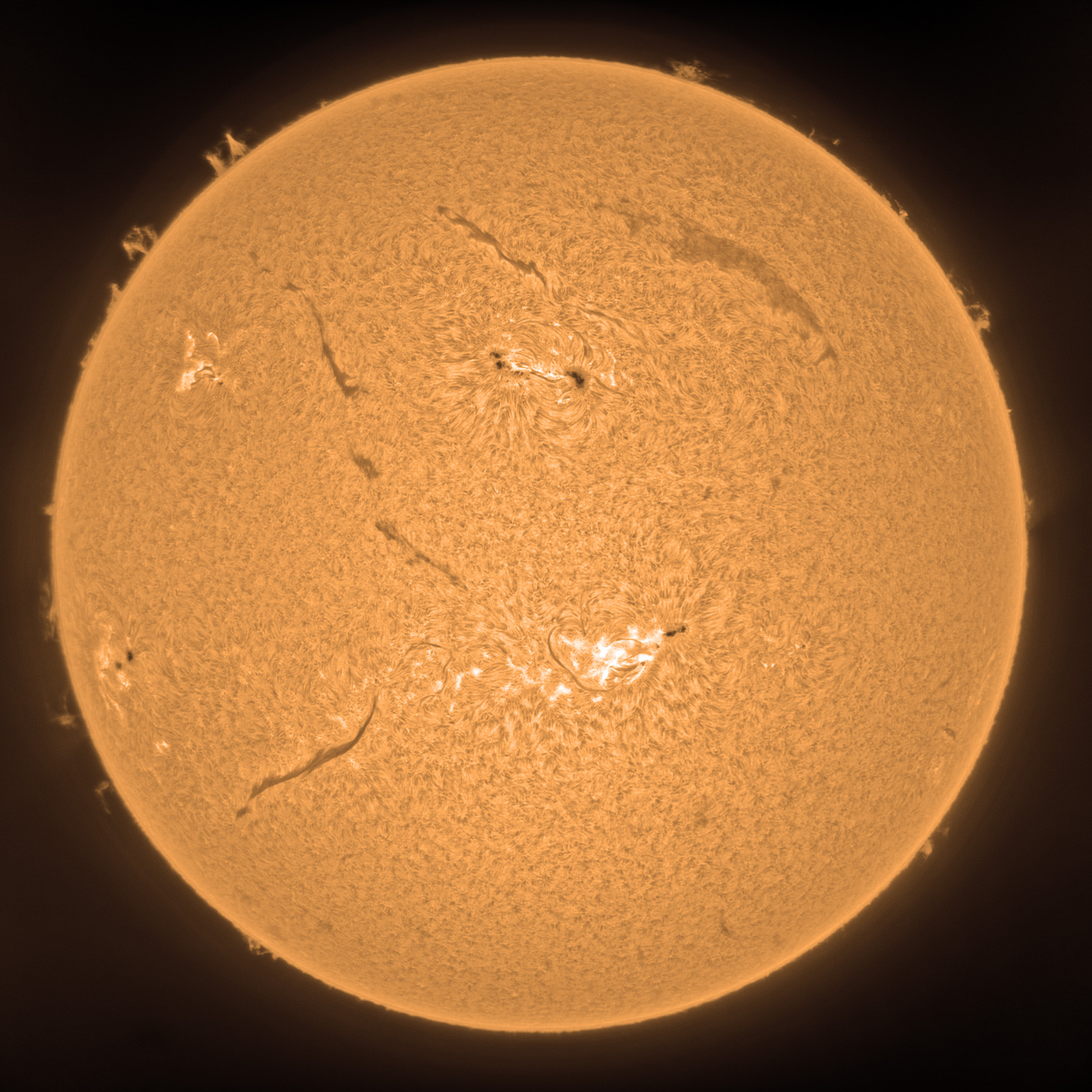 Sonne Hα, 12.7.2022