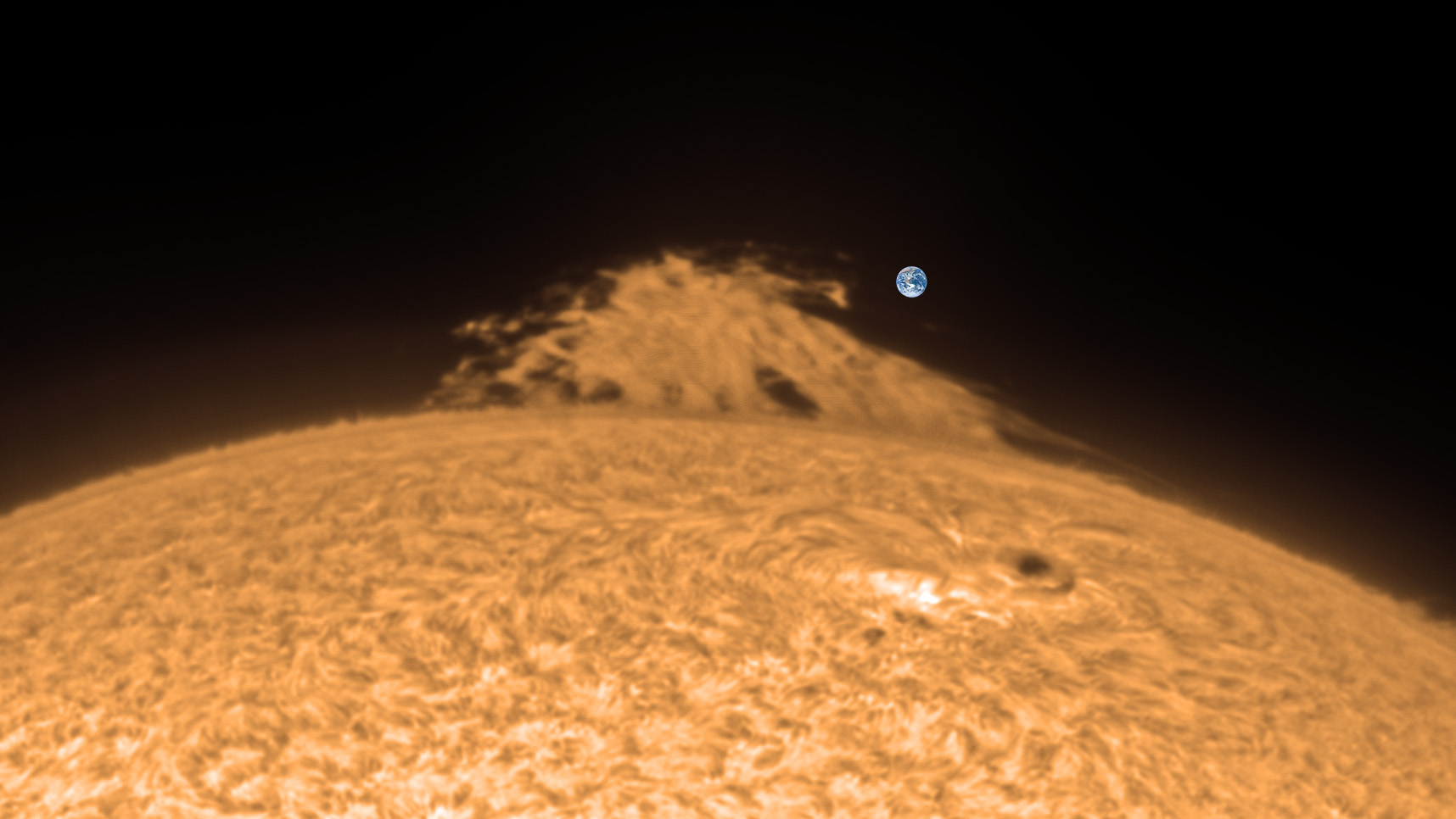 Solar prominence on 17 July 2022 in Hα