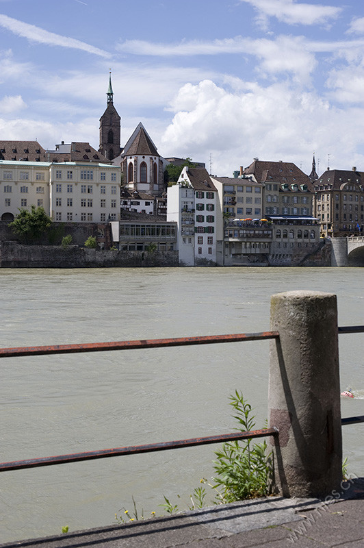 Rhein mit Martinskirche