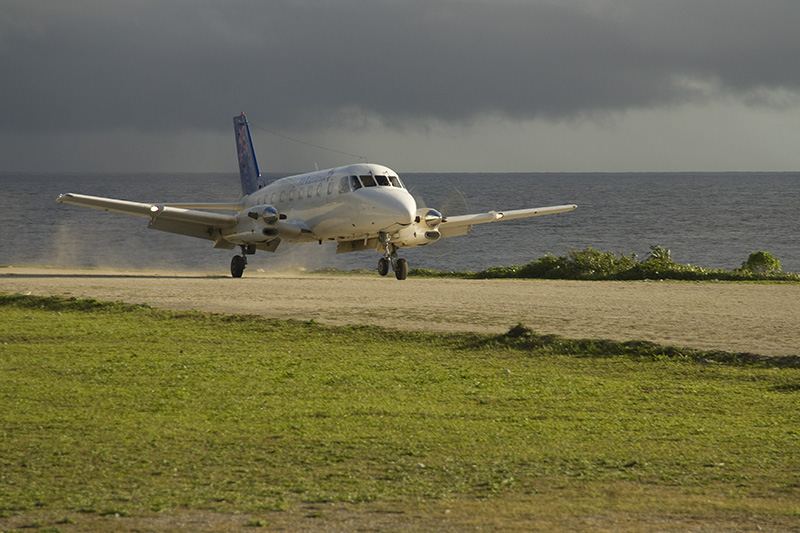 Landeanflug Air Rarotonga