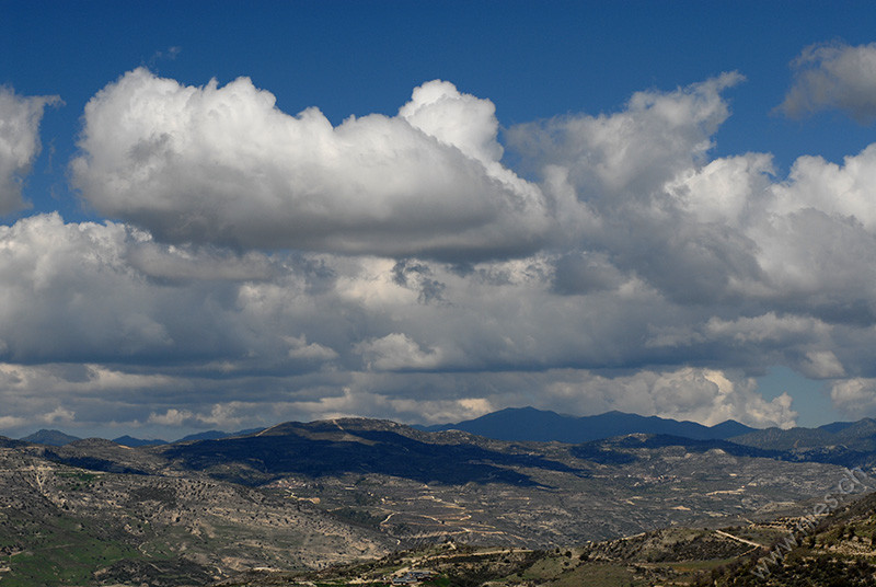 Wolken über Troodos-Gebirge