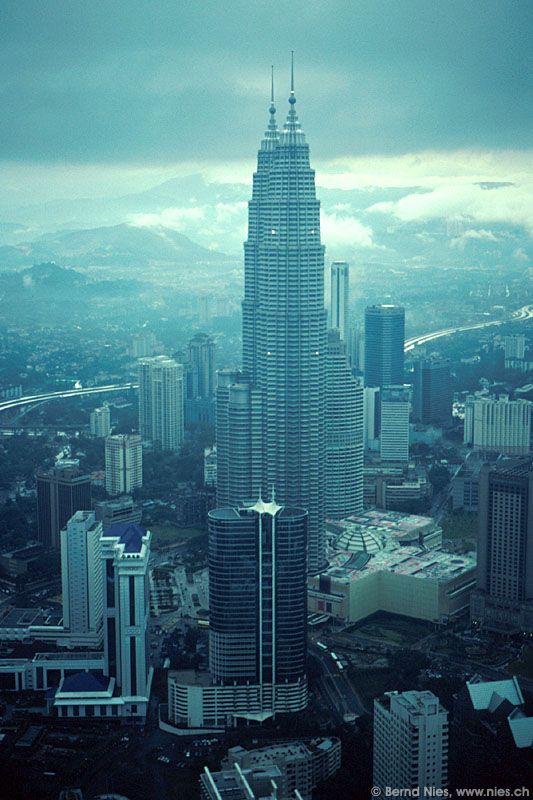 Petronas Twin Towers vom Fernsehturm aus