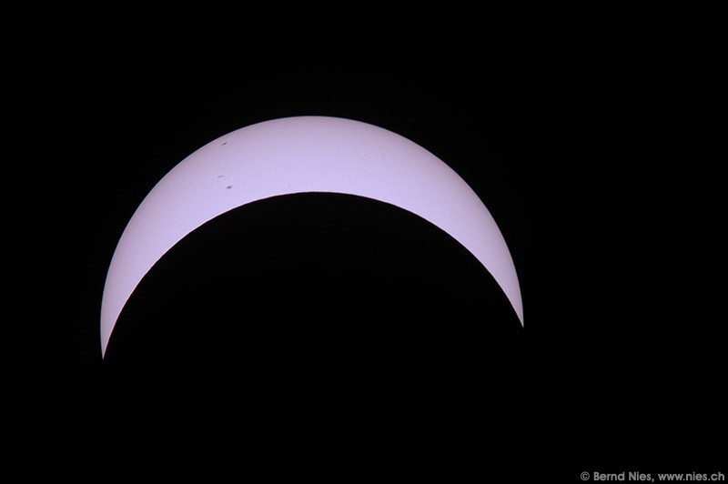 Solar eclipse 2006 Partial phase