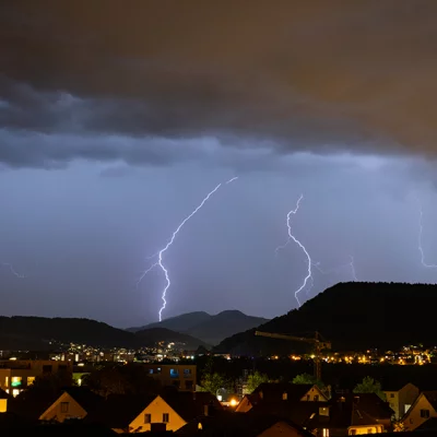 Thunderstorm above Zurich