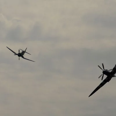 Corsair F4U and Supermarine Spitfire XIX