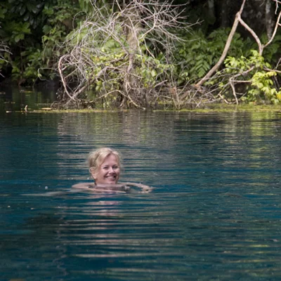 Swimming in Blue Hole