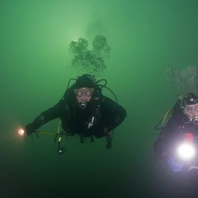 Two divers