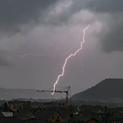 Thunderstorm above Baden
